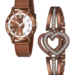 Gopal Shopcart Unisex Textured Straps Analogue Watch C1002BRO Aeivyo S W H-picture-43