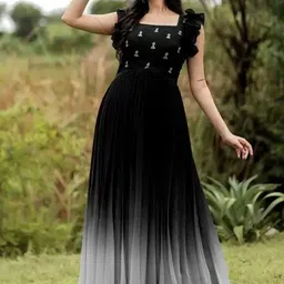 FoxDX Embroidered Gown Maxi Dress-picture-37
