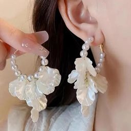 ONUYX Girls Gold-Plated Beaded Hoop Earrings-15