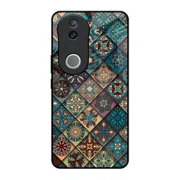 QRIOH Retro Art Printed Vivo V50e 5G Impact Resistant Back Case-image-3