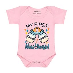 Arvesa My First New Year Printed Bodysuit-9