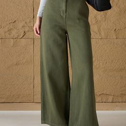 SASSAFRAS Women Comfort High-Rise Trousers-picture-3