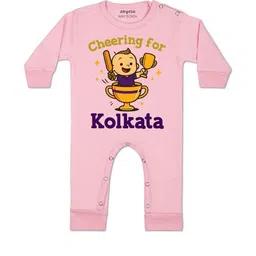 Arvesa Kids-Unisex Pink Cotton Rompers-picture-10