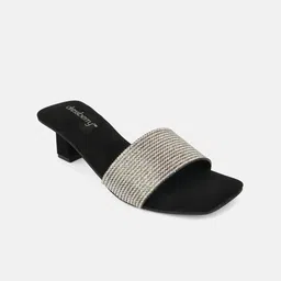 DressBerry Embellished Kitten Sandals-46