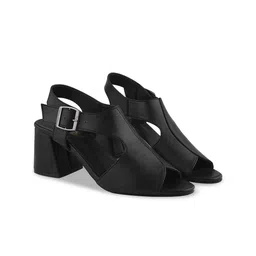 Stylestry Embellished Block Sandals with Bows-32