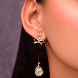Eyes Blings Gold Earrings-image-93
