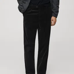 MANGO MAN Straight Fit Corduroy Trousers-image-14