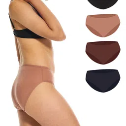 Butt-Chique Pack Of 4 Full Back Coverage Mid-Rise Hipster Briefs TENCEL-HIPSTER-4-PACK-S-picture-16