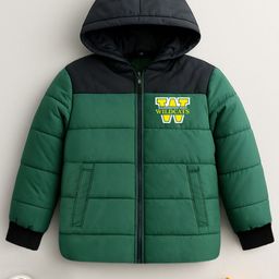 YK X Trampoline Unisex Kids Colourblocked Puffer Jacket-picture-26