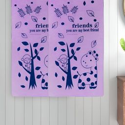 Myntra Elegant Homes Purple 2 Printed Cotton 300 GSM Bath Towel-image-69