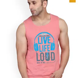 SLOWLORIS Pack Of 2 Printed Gym Vests SL26 COMBO (LOUD PEACH) (NVR MUSTARD)-picture-52