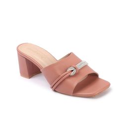 DressBerry Textured Party Block Sandals-12