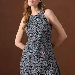 KALINI Floral Printed Pure Cotton Kurti-picture-16