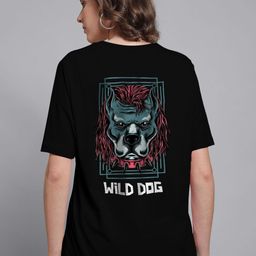 PVC RAIMENTS Women Cotton Black Printed Short Sleeves Tshirts-picture-29
