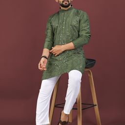 Leipzig Fashion Men Viscose Rayon Kurtas-image-86