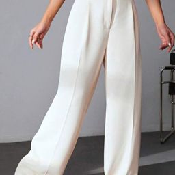 Next One Women Smart High-Rise Easy Wash Pleated Trousers-image-84