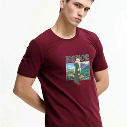 Enciger Men Printed Applique T-shirt-image-53