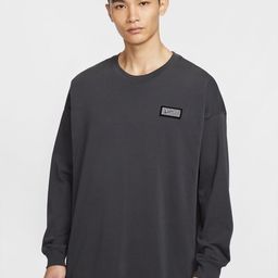 Nike Men Printed Oversized Round Neck Drop-Shoulder Cotton Sport T-shirt-image-15