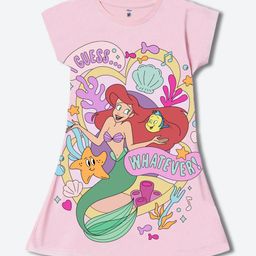 YK Disney Girls Disney Princess Character Print A-Line Dress-image-30