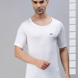 LUX PARKER Pack Of 12 Combed Cotton Round Neck Basic Vests PARKER_WH_RNS_12PC-image-79