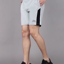 Moda Rapido Men Grey Solid Mid-Rise Drawstring Cotton Training or Gym Shorts-picture-33