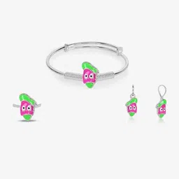TOUCH925 Kids Sterling Silver Bracelet And Earrings-picture-18