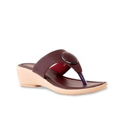 Khadims Women Open Toe Casual Wedge Heel Sandals-26