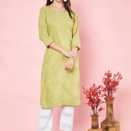 HERE&NOW Women Floral Thread Work Kurta-picture-22