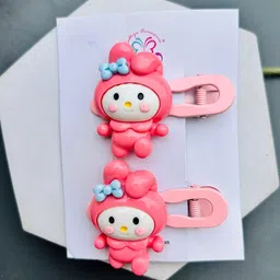 Radhya Accessories Women Set of 2 Kuromi Melody Metal Hair clips-image-27