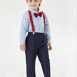 LULU & SKY Boys Pure Cotton Shirt With Trouser-image-53