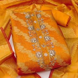 SAINOOR Semi-Stitched Dress Material-image-97