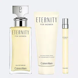Calvin Klein Women 3Pcs Eternity Gift Set - EDP100ml + Body Lotion100ml + Travel Spray10ml-image-50