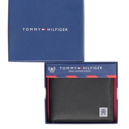 Tommy Hilfiger Men RFID Protection Textured Leather Two Fold Wallet-image-8