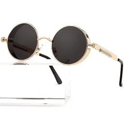 SPADEACES Men Round Sunglasses with Polarised Lens-46