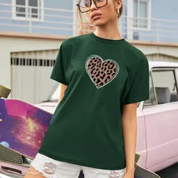 BOMBAE TEES Women Printed Bio Finish Pockets T-shirt-picture-29