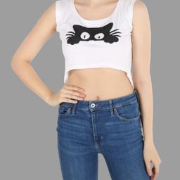 houseofcommon Casual Regular Sleeves Printed Women White Top-picture-43