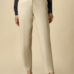 Allen Solly Woman Solid Formal Trousers-image-48