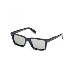 Ermenegildo Zegna Men Rectangle Sunglasses with UV Protected Lens EZ0249 53 90N-picture-13