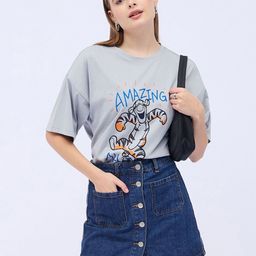 DressBerry Women Printed Drop-Shoulder Sleeves T-shirt-picture-42