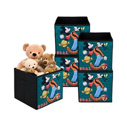 YK Black Set of 5 Regular Multi-Utility Organisers-image-68