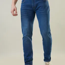 TIM PARIS Hugo Men Original Skinny Fit Mid-Rise Light Fade Stretchable Jeans-picture-3