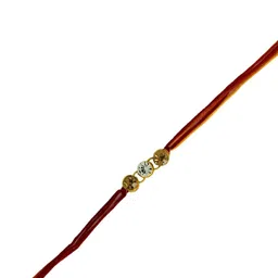 Anouk Set Of 6 Minimal Stone Rakhi With Card & Thali image 4