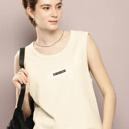 Kook N Keech Women Geometric Printed Round Neck Cotton T-shirt-image-83