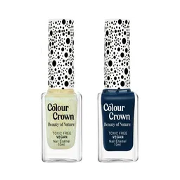 Colour Crown Set Of 2 Beauty Of Nature Longwear Nail Polish- 10 ml Each- Set 28-10