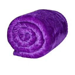 Doristyle Lavender 300 GSM SOLID MINK Single Bed Blanket-picture-40