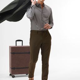 The Collection Classic Slim Fit Spread Collar Formal Shirt-image-29