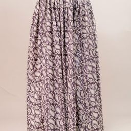 SUNEKH Printed Flared Maxi Skirt-picture-2