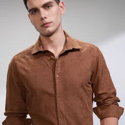 HIGHLANDER Men Comfort Slim Fit Opaque Casual Shirt-image-26