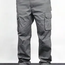 R.Code by The Roadster Life Co. Men High-Rise Cotton Cargos Trousers-image-18