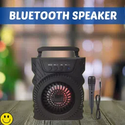 Clairbell 301(PORTABLE WIRELESS BLUETOOTH SPEAKER) Crystal Clear SoundWith Karaoke MicR500 5 W Bluetooth Laptop/Desktop Speaker-image-89
